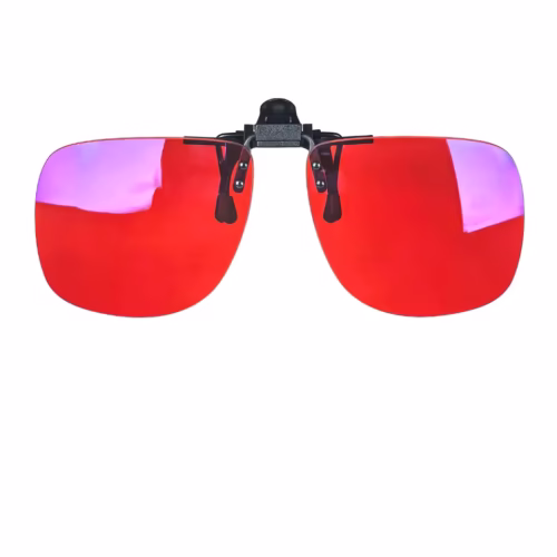 Csipettős piros kék fény blokkoló rátét