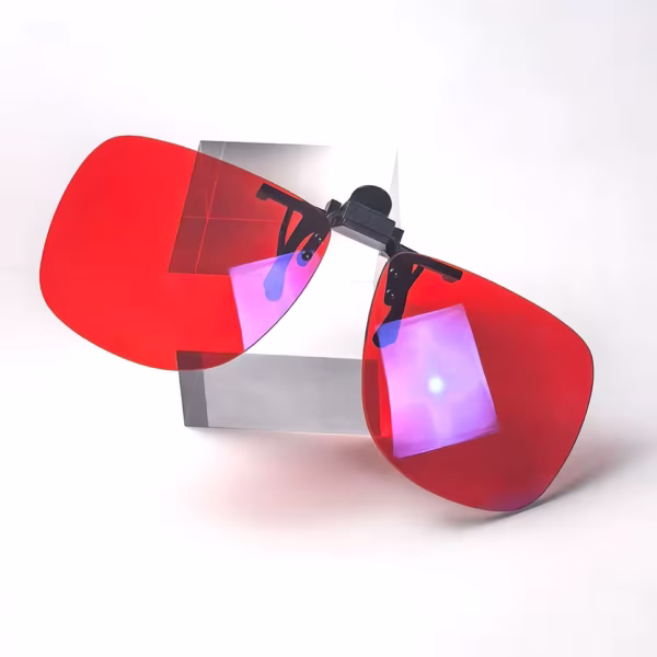 Csipettős piros kék fény blokkoló rátét