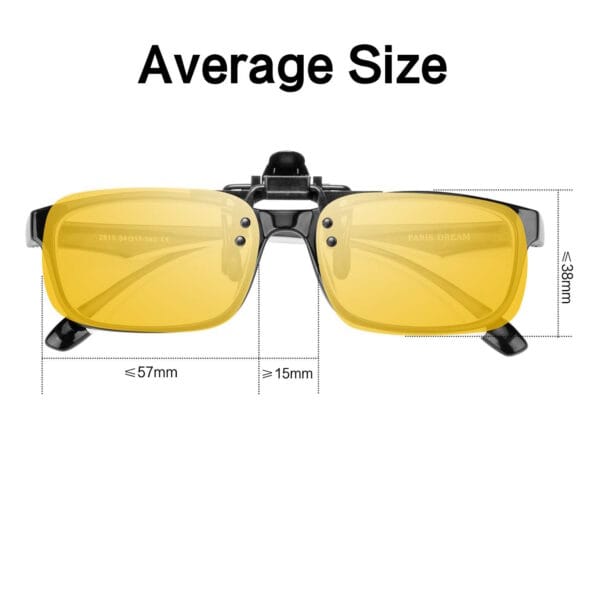 3 9 Kékfény szűrő szemüveg rátét (csíptethető, sárga lencse)