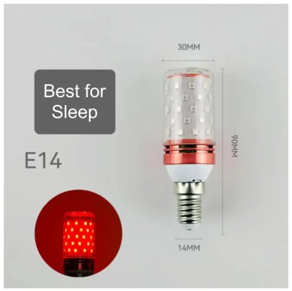 red-e14-1024x1021 Piros éjszakai alvást elősegítő LED izzó 2 db