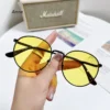 Classic-Round-Sunglasses-Men-2023-Fashion-Vintage-Metal-Rim-Sha Kék fény szűrő szemüveg, kék fény blokkoló szemüveg
