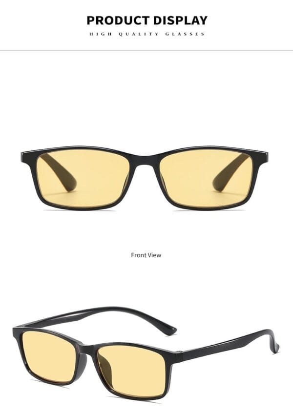 Nappali Kékfény-szűrő Olvasószemüveg – Sárga Lencsével